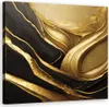 Obraz na plátně zlatý glamour abstrakce 60x60 Feeby Zlatý Náhled obrázku produktu 1