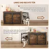 Hundebox Holz 100x60x63 cm, Vintagebraun & Schwarz, 4 Produktbild-Vorschau 5