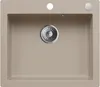 Granitspüle - Spülbecken - Küchenspüle - 57 x 50 cm - Beige Produktbild-Vorschau 1