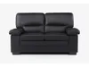 Ledersofa 2-Sitzer - Büffelleder - Schwarz - MIMAS Produktbild-Vorschau 9
