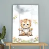 MuchoWow® - Leinwandbilder - Bär - Baby - Tier - Kinder, Produktbild-Vorschau 4
