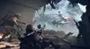 Soldiers in combat with a helicopter in the background. Produktbild-Vorschau