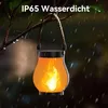 Solarbetriebene Outdoor-Hängelampe, flackerndes LED-Feuer, Produktbild-Vorschau 6