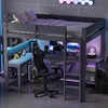 Letto a soppalco gaming 90x200 cm con scrivania, Anteprima dell’immagine prodotto 3
