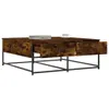 The Living Store Couchtisch Räuchereiche 100x99x40 cm Produktbild-Vorschau 5