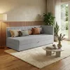 Tagesbett 80x180 - Grau - Recamiere mit Schlaffunktion - Produktbild-Vorschau 1