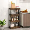 Étagère sur pied COSTWAY en bois avec structure métallique, Voir les images du produit 8