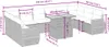 A diagram showing the dimensions of an outdoor sofa set. Podgląd zdjęcia produktu