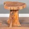 Massivholz Teak Beistelltisch MELAYA Natural ca.D 45cm Produktbild-Vorschau 2