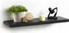 Nástěnná police z MDF, 75 x 22,8 cm, černá Náhled obrázku produktu 1