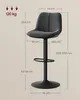 Barhocker 2er Set, Barstühle höhenverstellbar, drehbare Produktbild-Vorschau 2