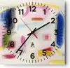 Wanduhr - Quadrat - Glasuhr - Abstraktion modern - 40x40cm Produktbild-Vorschau 1