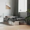 vidaXL Postel s čelem kovová bílá 80x200 cm Náhled obrázku produktu 4