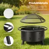Feuerschale mit Grillrost und Schürhaken, Feuerschalen für Produktbild-Vorschau 4