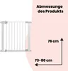 Dorel Safety 1st Barrière de sécurité AutoClose blanche, Voir les images du produit 27