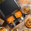 Heißluftfritteuse XXL doppel Airfryer 2600W / 9L (2x 4,5L Produktbild-Vorschau 6