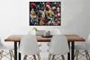 MuchoWow® Gerahmtes Poster Kunst - Blumen - Collage 80x60 Produktbild-Vorschau 2