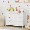 Drewniana komoda z 6 szufladami, szafka do przechowywania z Podgląd zdjęcia produktu 2