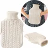 Wärmeflasche mit kuscheligem, beigefarbenem Strickbezug Produktbild-Vorschau 8