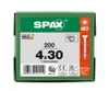 SPAX 1191010400303, Śruba, Cynk, Drewno, Płaska głowa, Podgląd zdjęcia produktu 16