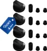 Knebel Drehknopf Set 38mmØ schwarz 16-teilig mit Adaptern Produktbild-Vorschau 1