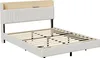 Letto imbottito 140x190 con luce LED USB, letto Anteprima dell’immagine prodotto 12