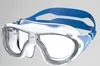 A pair of white and blue Speedo swimming goggles. Voir les images du produit
