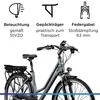 Zündapp Z802 E Bike Trekking 28 Zoll grau/grün Produktbild-Vorschau 4