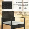Outsunny Rattan Bistroset, 3 teiliges Gartenmöbel-Set mit 2 Produktbild-Vorschau 5