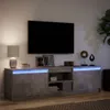 vidaXL TV skříňka s LED osvětlením betonově šedá 180x34x50 Náhled obrázku produktu 5
