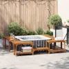 Hot Tub Omgeving Bruin 230 x 230 cm Massief Acaciahout Productafbeelding-voorbeeld 3
