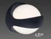 LED Up & Down Wandleuchte, Kugel, Anthrazit, H 20 cm Produktbild-Vorschau 3