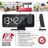 Reloj despertador digital con proyector, función de ajuste Vista previa de la imagen del producto 2