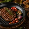 MAYSTERNYA Gusseisen-Grillpfanne mit Holzgriff – ø 24 x 4 Produktbild-Vorschau 3