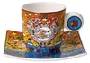 James Rizzi 4er Set Espressotassen mit Untertasse Porzellan Produktbild-Vorschau 2