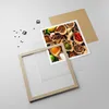 Gerahmtes Poster - Rahmen in heller Eiche - Küche Essen Produktbild-Vorschau 4