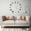 vidaXL 3D-Wanduhr Modernes Design 100 cm XXL Schwarz Produktbild-Vorschau 2