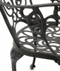 A close-up view of the intricate metalwork of a garden chair. Produktbild-Vorschau