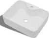 vidaXL Lavabo in Vetroceramica con foro per rubinetto Anteprima dell’immagine prodotto 9