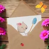 Mr. & Mrs. Panda Klappkarte Malerin Herz - Weiß - Geschenk, Produktbild-Vorschau 3