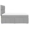 Boxspringbett mit Matratze Hellgrau 140x190 cm Stoff Produktbild-Vorschau 5