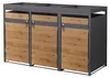 ML-Design Mülltonnenbox mit Pflanzdach für 3 Tonnen 240L Produktbild-Vorschau 1