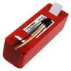 A red battery pack with wires and a label. Produktbild-Vorschau