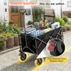 SUNULA Bollerwagen Faltbar Tragkraft 120 KG Handwagen mit Produktbild-Vorschau 6