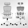 Two white ergonomic office chairs are shown from different angles against a white background. Produktbild-Vorschau