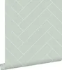 ESTAhome Tapete Fischgrätmuster Mintgrün und Weiß 53 cm x Produktbild-Vorschau 1