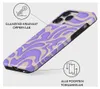 A phone case with a wavy pattern is shown at an angle. Podgląd zdjęcia produktu