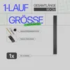 Gardinenschiene 90cm / 1-läufig Vorhangschiene Komplettset Produktbild-Vorschau 2