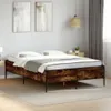 Bettgestell Räuchereiche 140x190 cm Holzwerkstoff und Produktbild-Vorschau 3