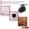 SOTECH Möbelrolle AACHEN Ø 35 mm schwarz – ohne Bremse, Produktbild-Vorschau 4